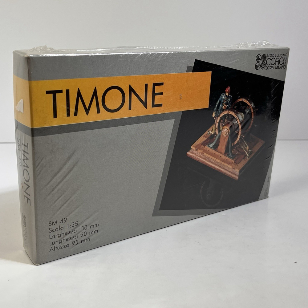 Timone SM 49 Modellismo Corel 20125 Milano 1:25 Helmsman Rudder Steering wheel